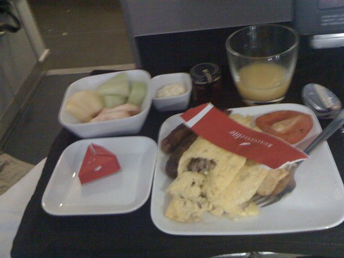 Breakfast  Delta biz class to amsterdam