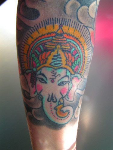 tattoocolor 8 my sweet Ganesha guiding me where ever I go 