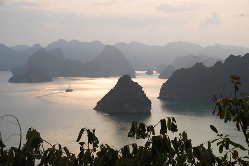 from the top of titop island, halong bay