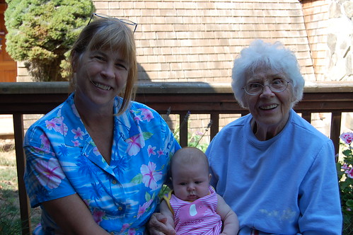 Camille, Mira, Grandma Lois