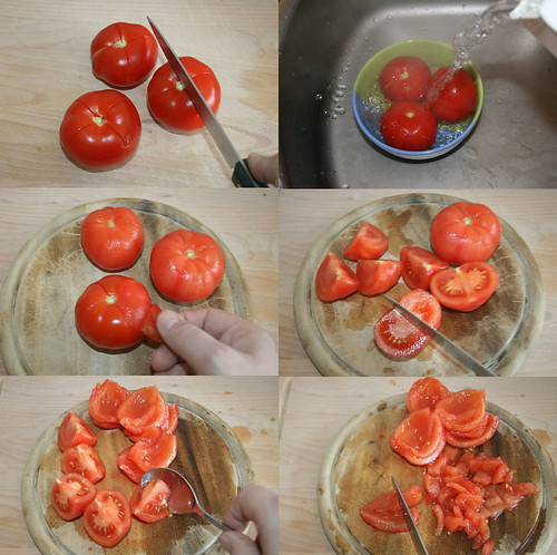 15 - Tomaten häuten & entkernen