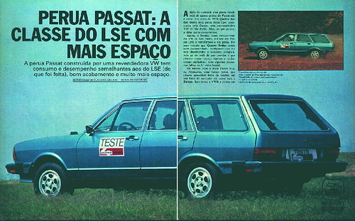 Perua Passat Dacon 1981. fonte: revista Quatro Rodas