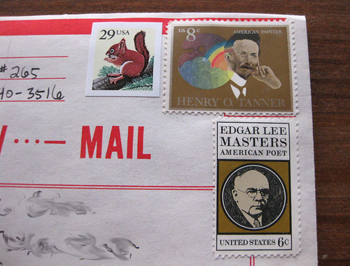 Vintage stamps on V-mail