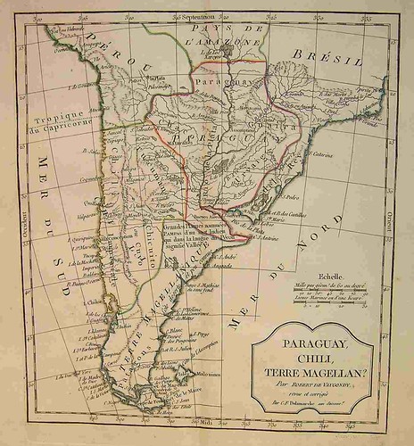 Map Of Paraguay. Historic map of PARAGUAY,