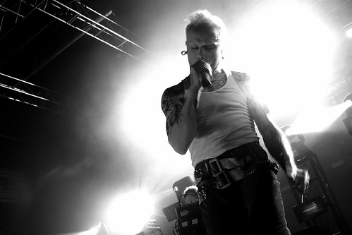 Keith Flint of THE PRODIGY breathes the pressure.