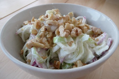 Leek-Apple-Walnut Salad