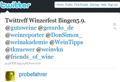 Umfrage: Twittreff Winzerfest Bingen am Rhein am 5.9. ab 19:00 Uhr