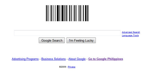 google barcode logo. Drop the arcode gun! Google