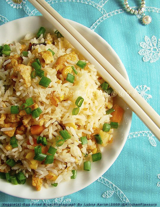 Vegetable Studded Egg Fried Rice. SPECIAL ATTENTION: Nearly a month back I 
