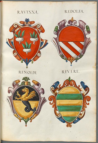 Familienwappen kleinerer Adelshäuser von Vicenza mit Buchstaben h