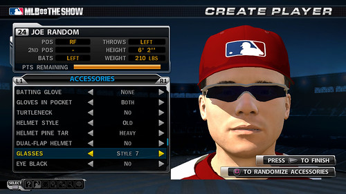 MLB 09 The Show screenshot - RTTS Create Player 2
