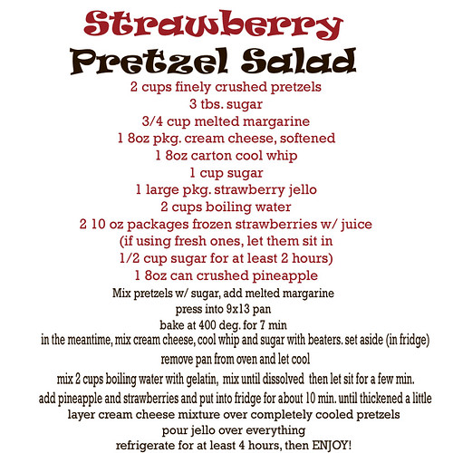 Strawberry Pretzel Salad