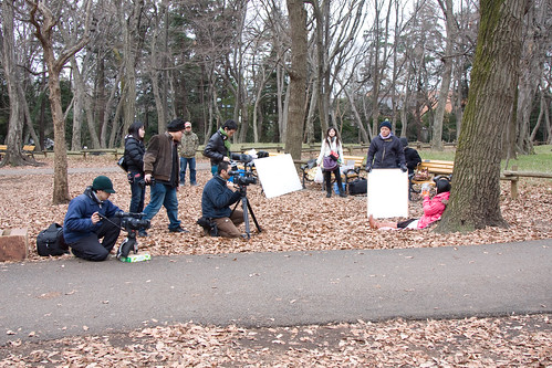 [kingyo] Shooting a scene at Inokashira Park