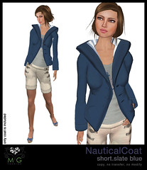 [MG fashion] NauticalCoat.short.slateblue