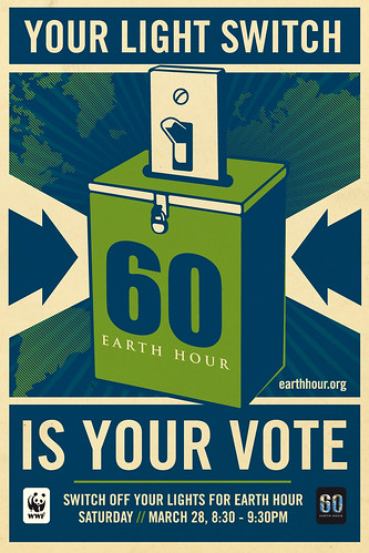 Your Light Switch Is Your Vote by Shepard Fairey by Earth Hour Global.