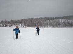 Martia & Dan F. Working the Wet Snow