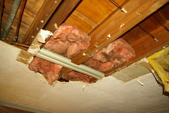 Insulation in the library ceiling
