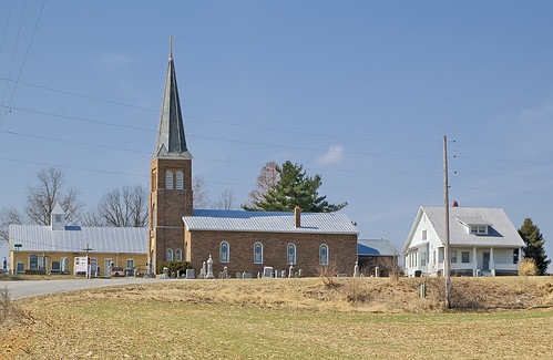 Saint Matthew Lutheran Church, in Brussels, Calhoun County, Illinois, USA