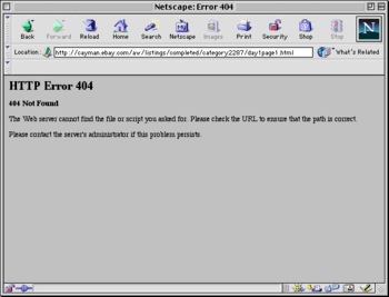 404 on Netscape Navigator