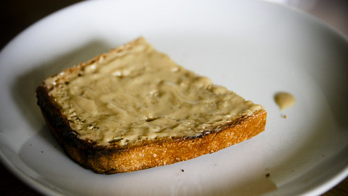 Snack: Toast with Tahini and Honey