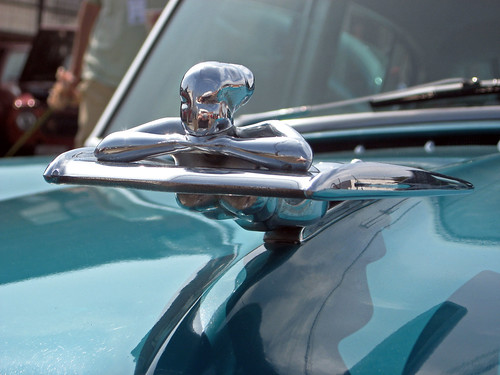 1954 Nash Ambassador Custom Petty Girl hood ornament