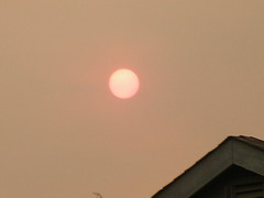 Red sunrise in Ojai