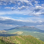 San Francisco Peaks from Kendrick Mountain Fire Lookout Tower