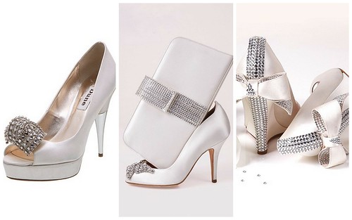 I love these embellished wedding shoes by Dune and Aruna Seth