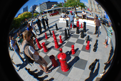 Life size chess, Christchurch NZ