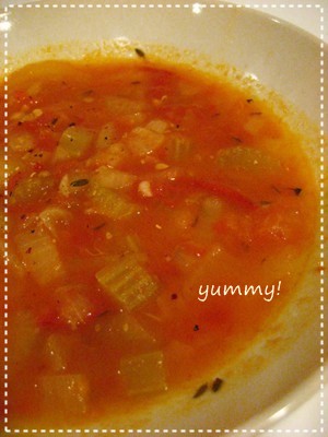 tomato soup close up