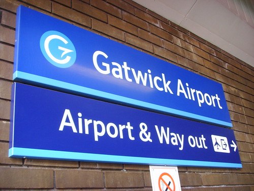  Gatwick Airport station sign; ← Oldest photo