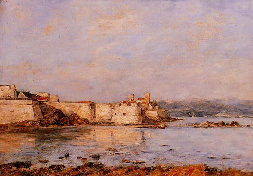 Eugène-Louis Boudin - 1893 Antibes, The Harbor of Antibes