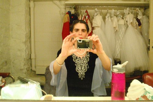 Self portrait in Dressing Room Mirror