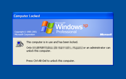 locked Windows session