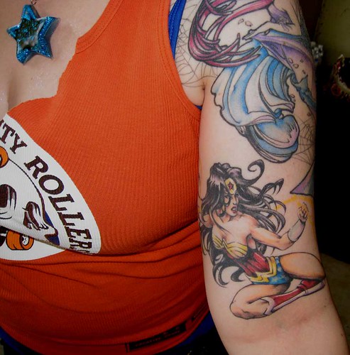 awesome Wonder Woman tattoo by