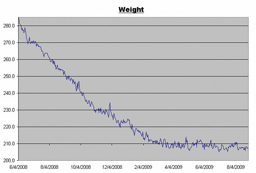 Weight Log for August 28, 2009
