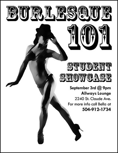 Fwd: Burlesque 101 Student Showcase