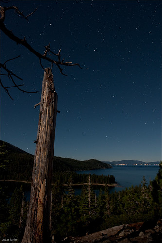 Full moon on Lake Tahoe
