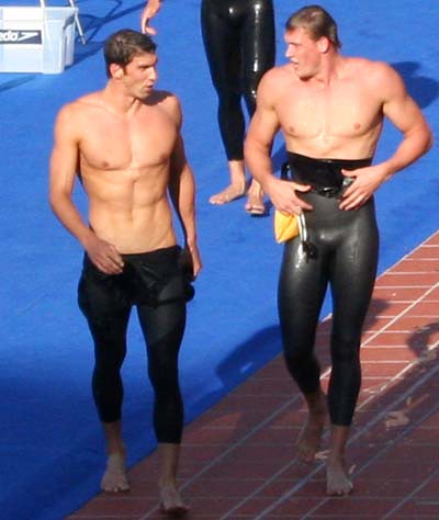 Michael Phelps y Paul Bidermann