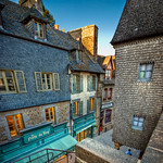 Idyllic Streets of Mont Saint Michel
