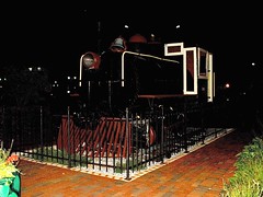 Preserved 0-4-0T Fireless steam locomotive. Tinley Park Illinois. August 2006.