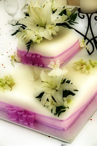 square wedding cakes with flowers. Wedding Cakes Square