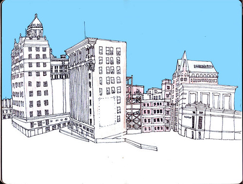 sketchbook pg. - Downtown El Paso