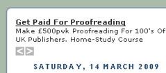 Proofreading advert needs proofreading