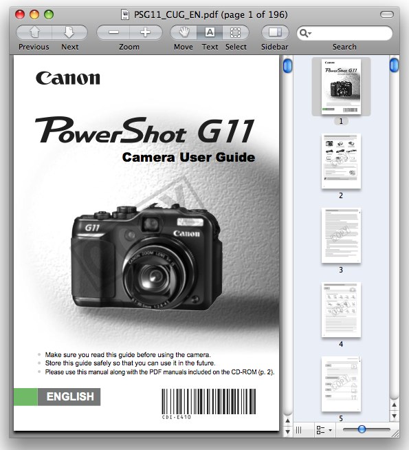 Canon Powershot G11  -  11