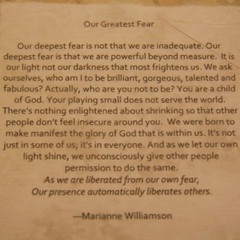 Our Greatest Fear