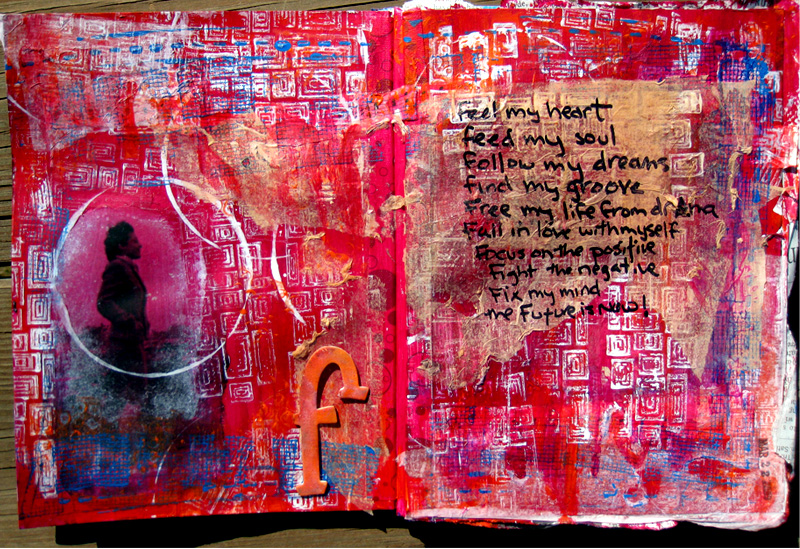 Art Journal Page - "F"