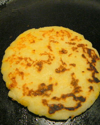 Tattie scone on the griddle
