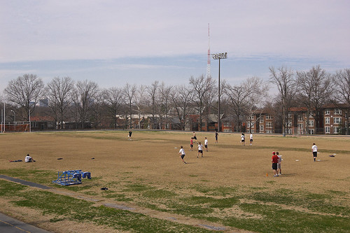 The former Christian Brothers College High School, in Clayton, Missouri, USA - athletics field