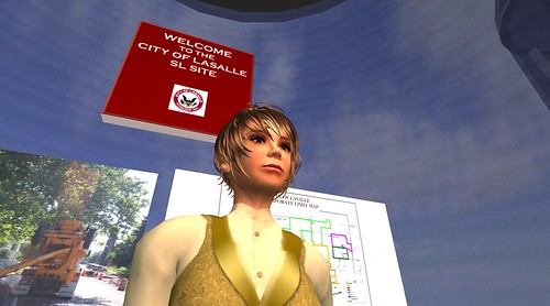 Pamela Broviak, city engineer and director of public works for LaSalle, Ill., in Second Life